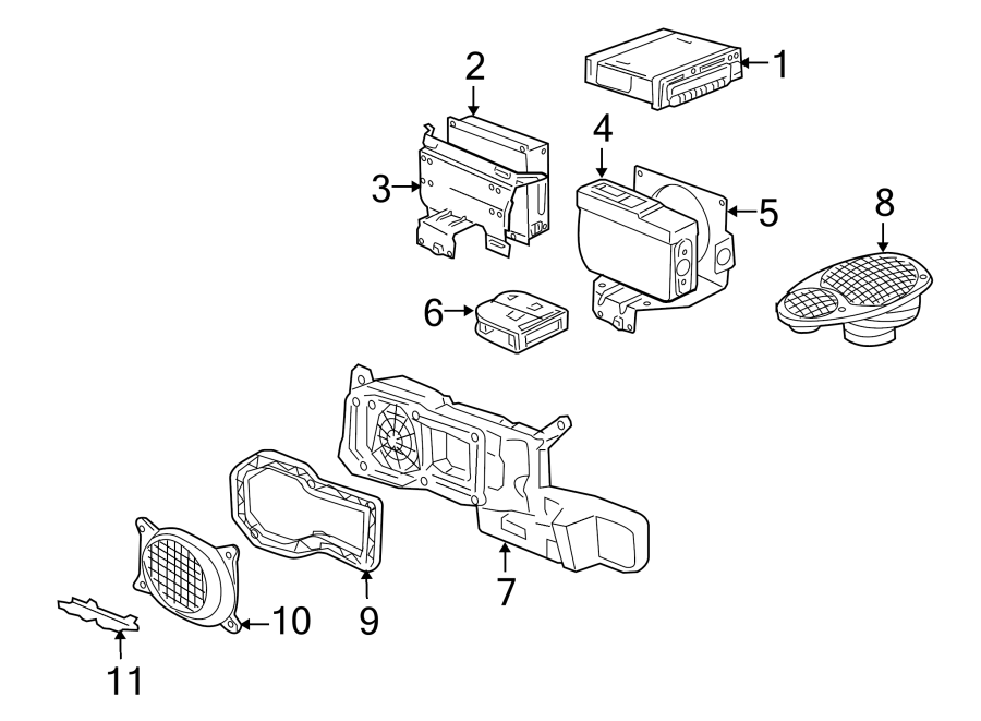 6INSTRUMENT PANEL. SOUND SYSTEM.https://images.simplepart.com/images/parts/motor/fullsize/6931550.png