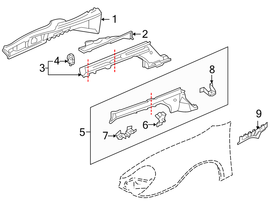 3FENDER. STRUCTURAL COMPONENTS & RAILS.https://images.simplepart.com/images/parts/motor/fullsize/6932085.png