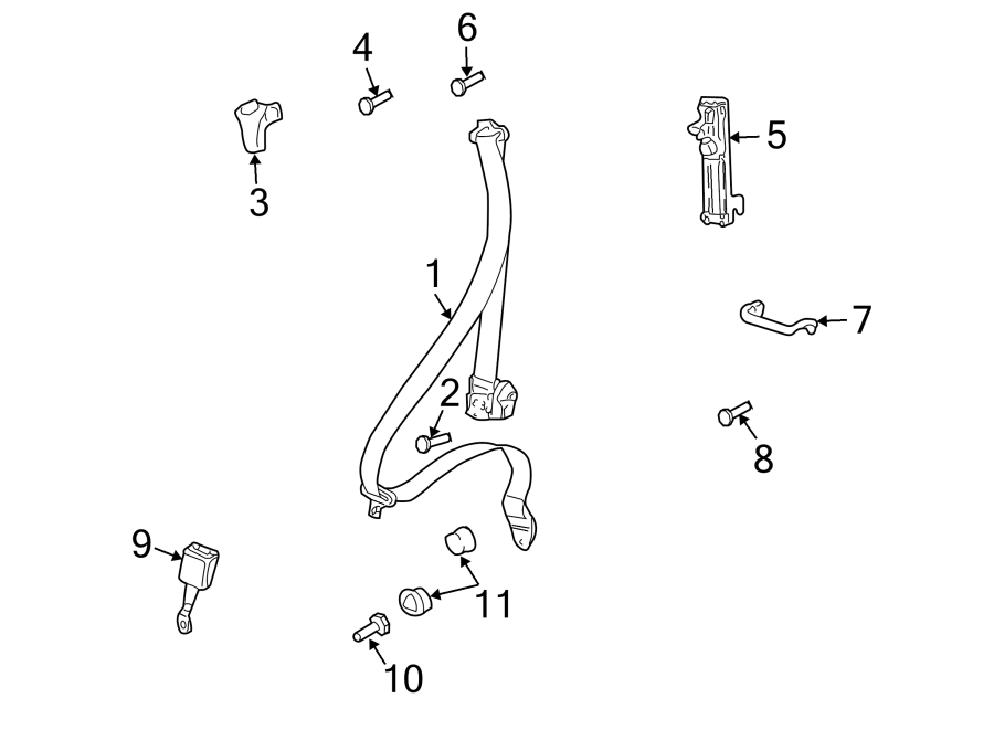 Diagram Restraint systems. Front seat belts. Outside mirrors. for your 2004 Porsche Cayenne   