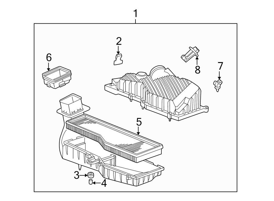 Diagram AIR INTAKE. for your 2015 Porsche Cayenne  Turbo Sport Utility 