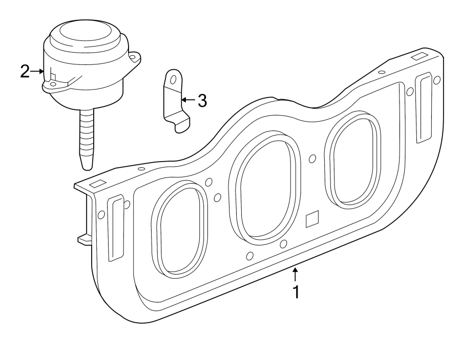 Diagram ENGINE MOUNTING. for your 2011 Porsche Cayenne   