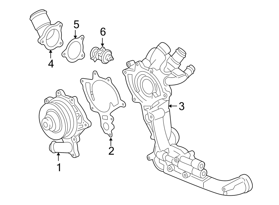 Diagram WATER PUMP. for your 2014 Porsche Cayenne  GTS Sport Utility 