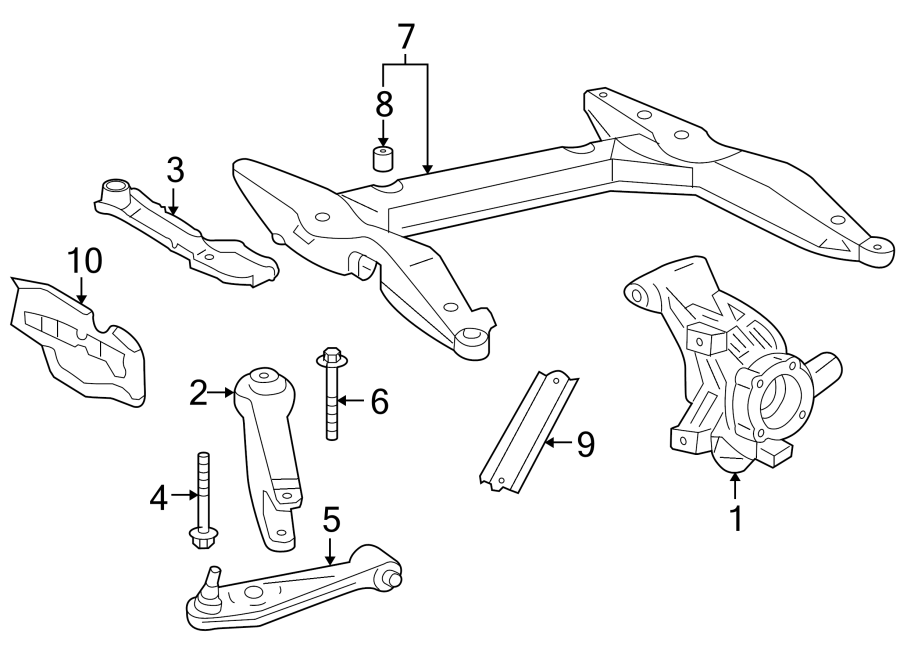 Diagram FRONT SUSPENSION. SUSPENSION COMPONENTS. for your 2014 Porsche Cayenne  Diesel Sport Utility 