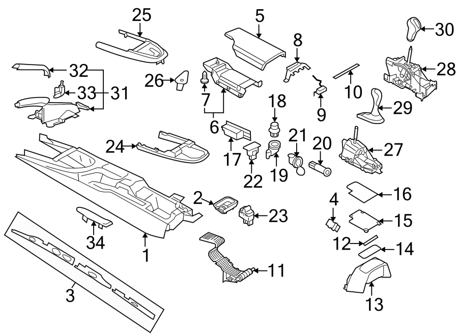 Diagram Console. for your 2023 Porsche Cayenne   