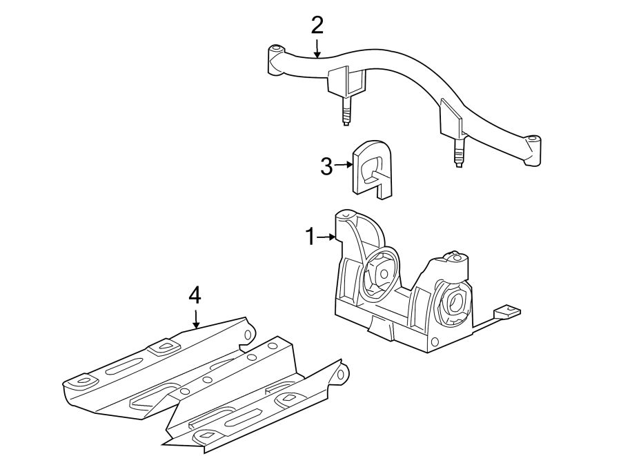 Diagram TRANS MOUNTING. for your 2017 Porsche Cayenne   