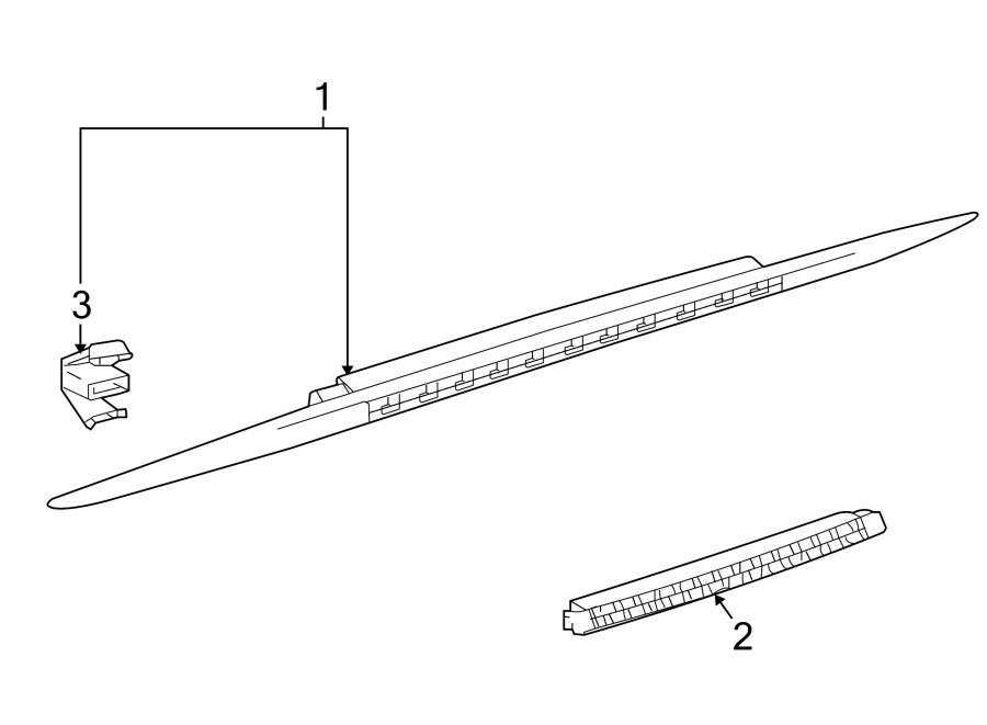 Diagram REAR LAMPS. HIGH MOUNTED STOP LAMP. for your 2003 Porsche Boxster 3.2L 6 cylinder A/T Roadster S Convertible 