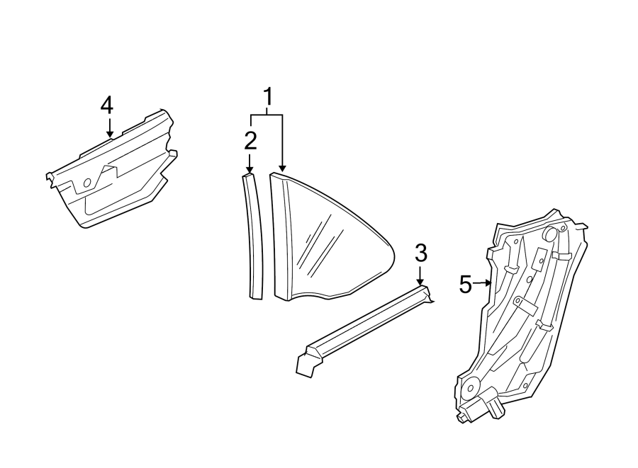 Diagram QUARTER PANEL. GLASS. for your 2015 Porsche Cayenne   