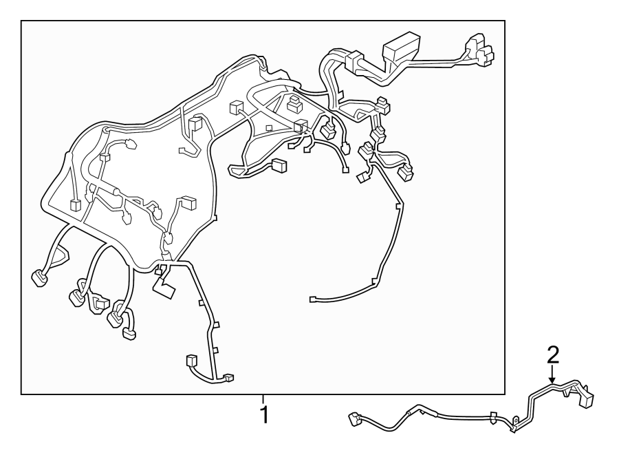 Diagram WIRING HARNESS. for your 2014 Porsche Cayenne  S Sport Utility 