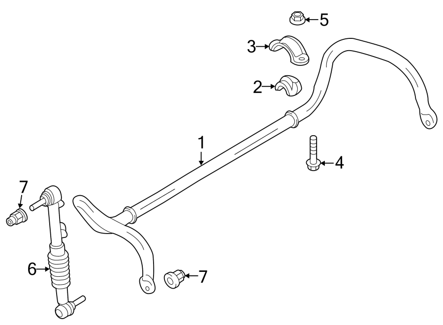 Diagram Front suspension. Stabilizer bar & components. for your Porsche