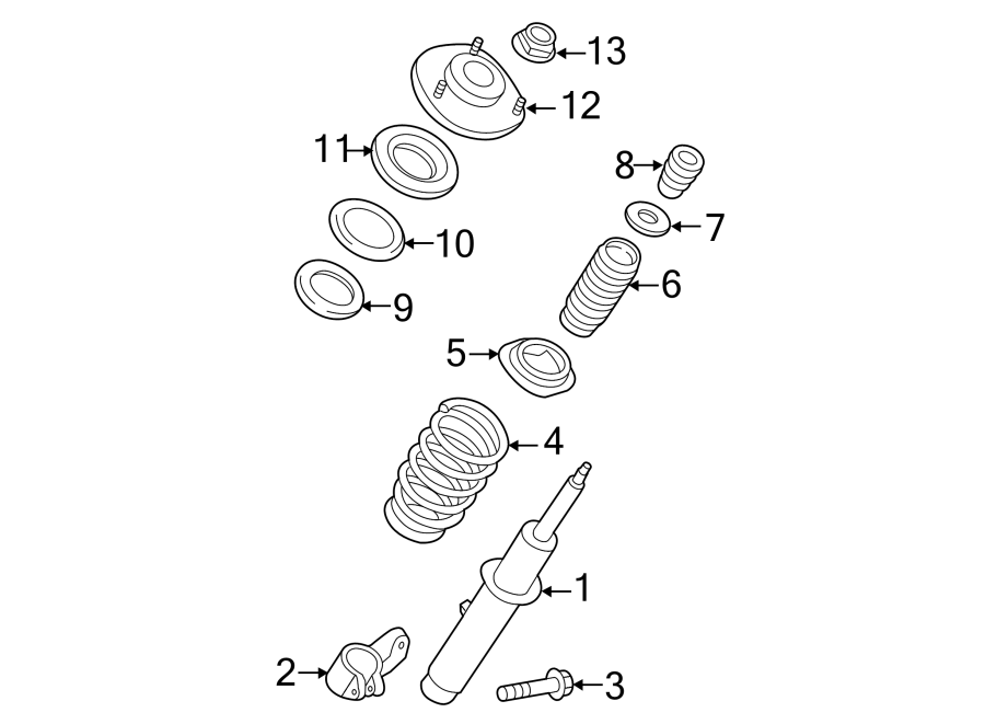 Diagram FRONT SUSPENSION. STRUTS & COMPONENTS. for your 2017 Porsche Cayenne  Turbo S Sport Utility 