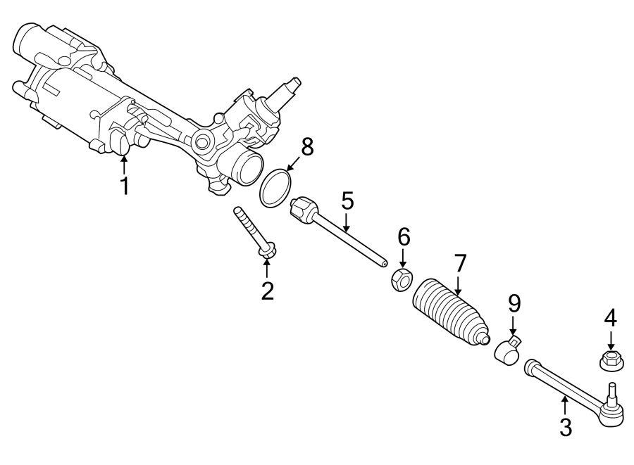 Diagram STEERING GEAR & LINKAGE. for your 2016 Porsche 911  Carrera Coupe 