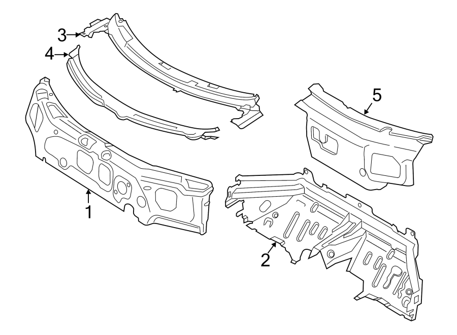 Diagram COWL. for your 2018 Porsche Cayenne  S E-Hybrid Platinum Edition Sport Utility 