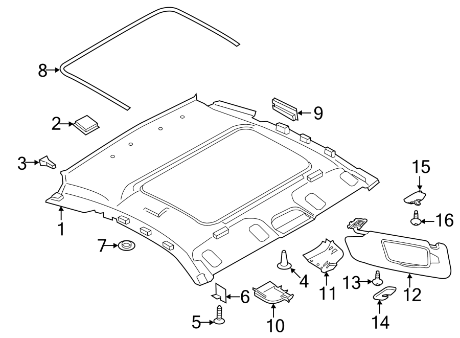 Interior trim. Starter.