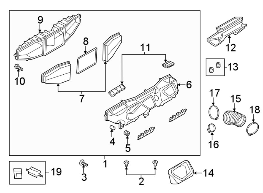 Diagram AIR INTAKE. for your 2010 Porsche Cayman   