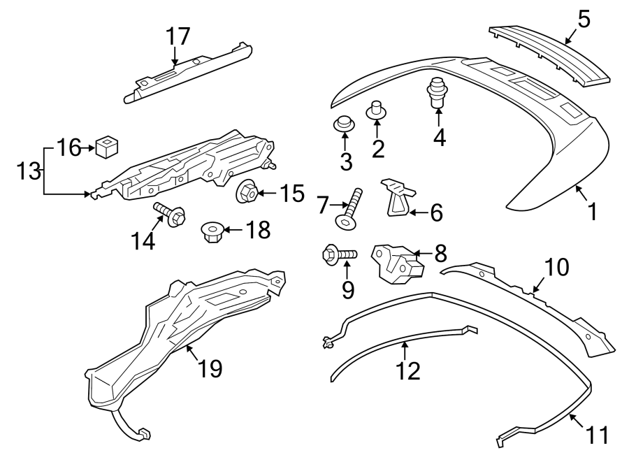 Diagram ROOF. EXTERIOR TRIM. for your 2012 Porsche Cayenne   