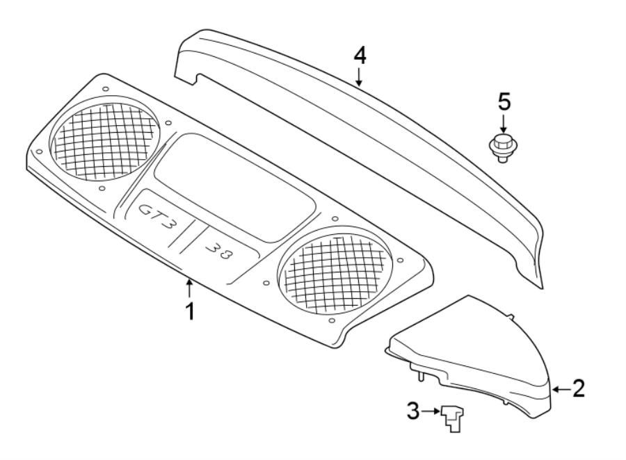 Diagram ENGINE APPEARANCE COVER. for your 2017 Porsche Cayenne  GTS Sport Utility 