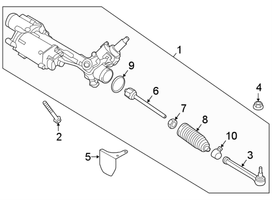 Diagram STEERING GEAR & LINKAGE. for your 2016 Porsche Panamera   