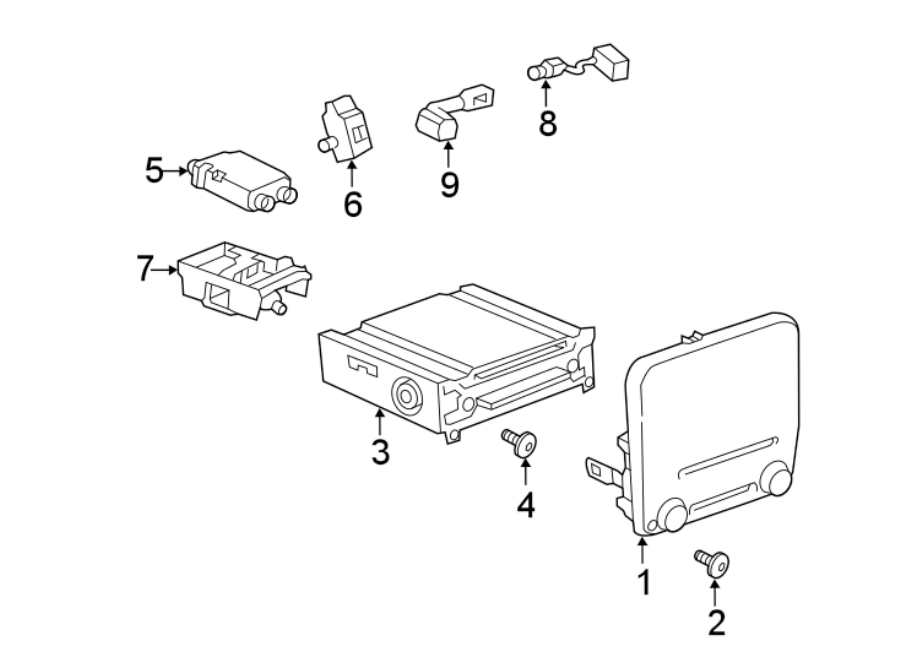 6INSTRUMENT PANEL. NAVIGATION SYSTEM COMPONENTS.https://images.simplepart.com/images/parts/motor/fullsize/6934745.png