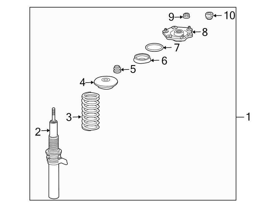 Diagram FRONT SUSPENSION. STRUTS & COMPONENTS. for your 2017 Porsche Cayenne  Platinum Edition Sport Utility 