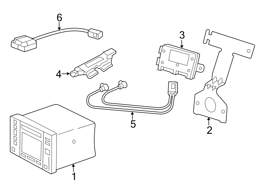 1INSTRUMENT PANEL. NAVIGATION SYSTEM COMPONENTS.https://images.simplepart.com/images/parts/motor/fullsize/6935495.png