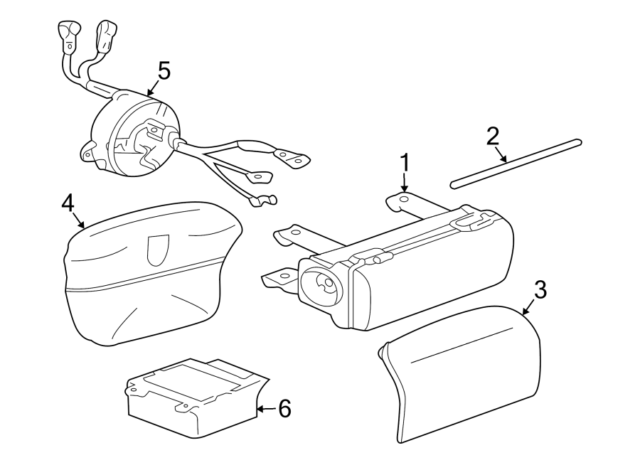 Diagram RESTRAINT SYSTEMS. AIR BAG COMPONENTS. for your 2014 Porsche Cayenne   