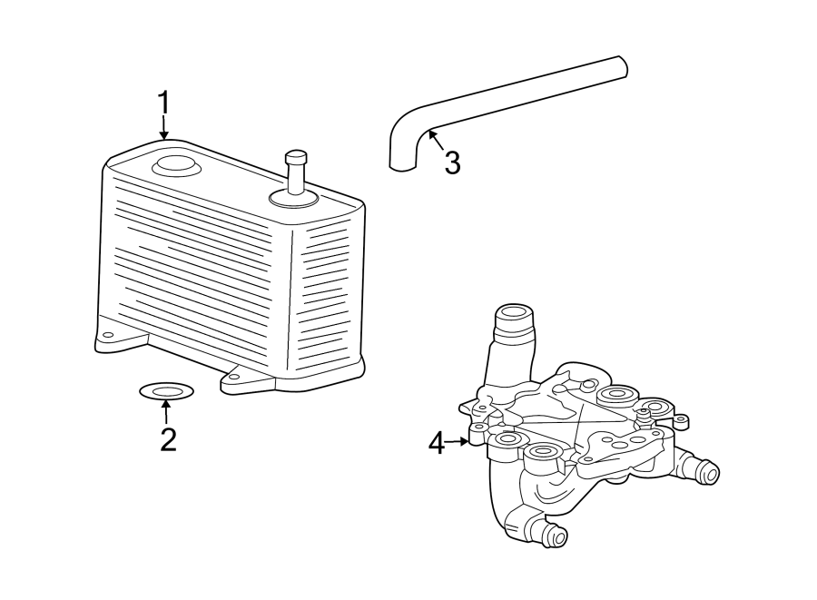 Diagram OIL COOLER. for your 2006 Porsche Cayenne  Turbo Sport Utility 