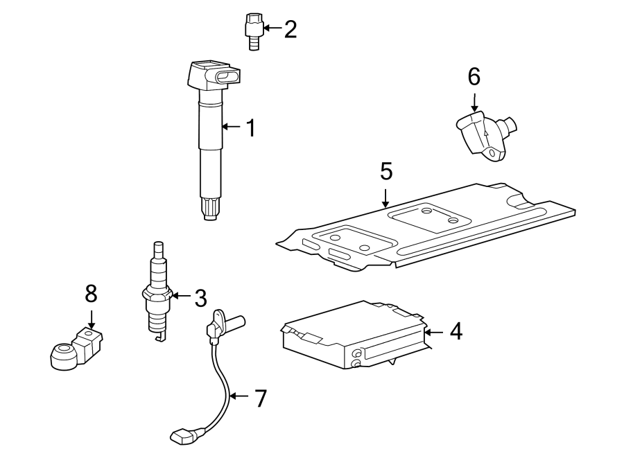 Diagram IGNITION SYSTEM. for your 2019 Porsche Panamera   