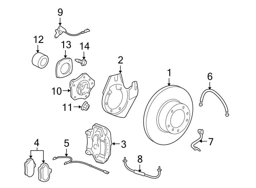 Diagram FRONT SUSPENSION. BRAKE COMPONENTS. for your Porsche