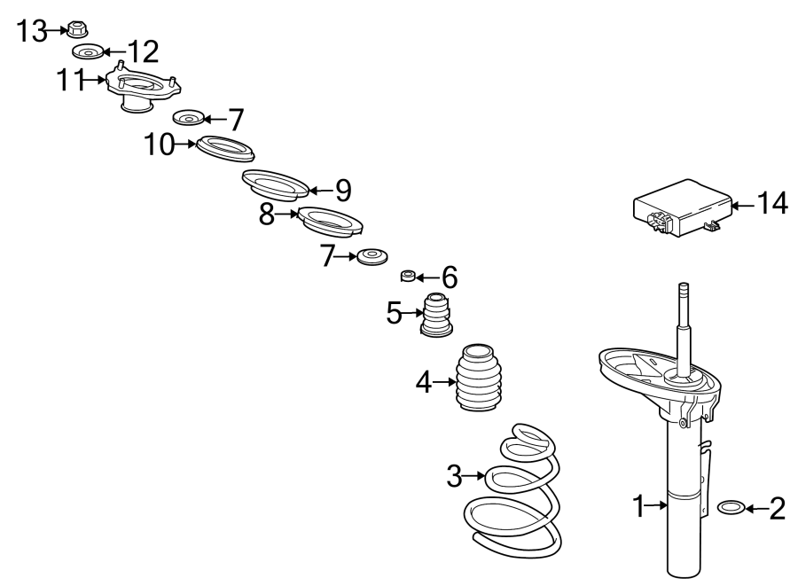 Diagram FRONT SUSPENSION. STRUTS & COMPONENTS. for your Porsche