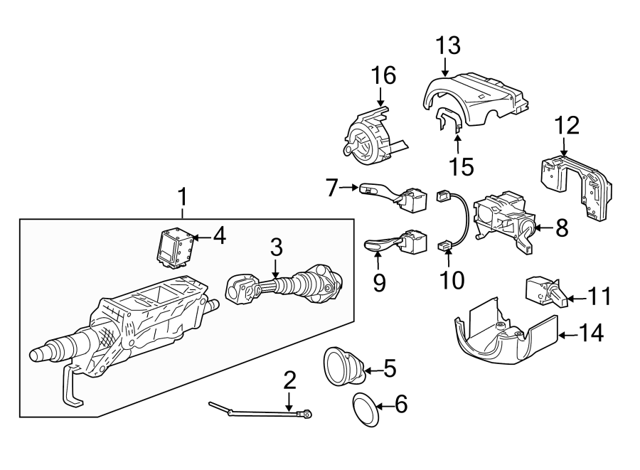 14STEERING COLUMN ASSEMBLY.https://images.simplepart.com/images/parts/motor/fullsize/6936200.png