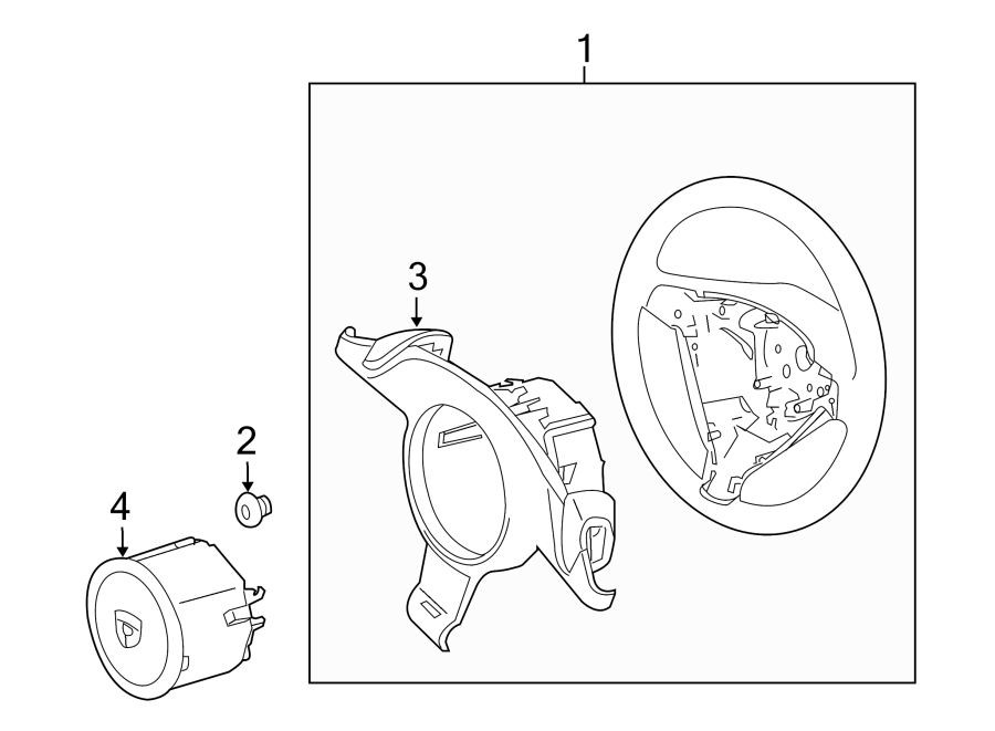 STEERING WHEEL & TRIM.