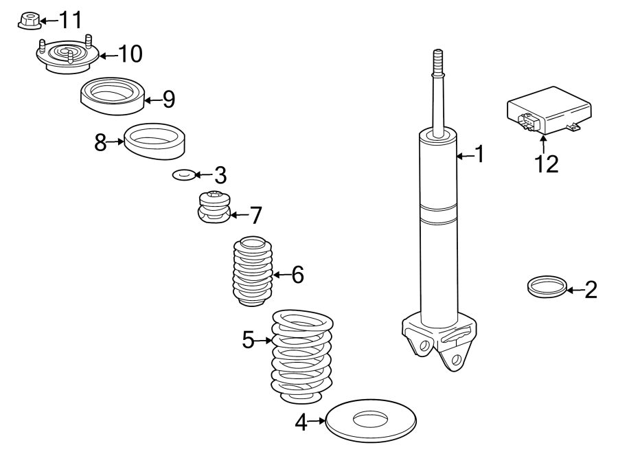 REAR SUSPENSION. STRUTS & COMPONENTS.