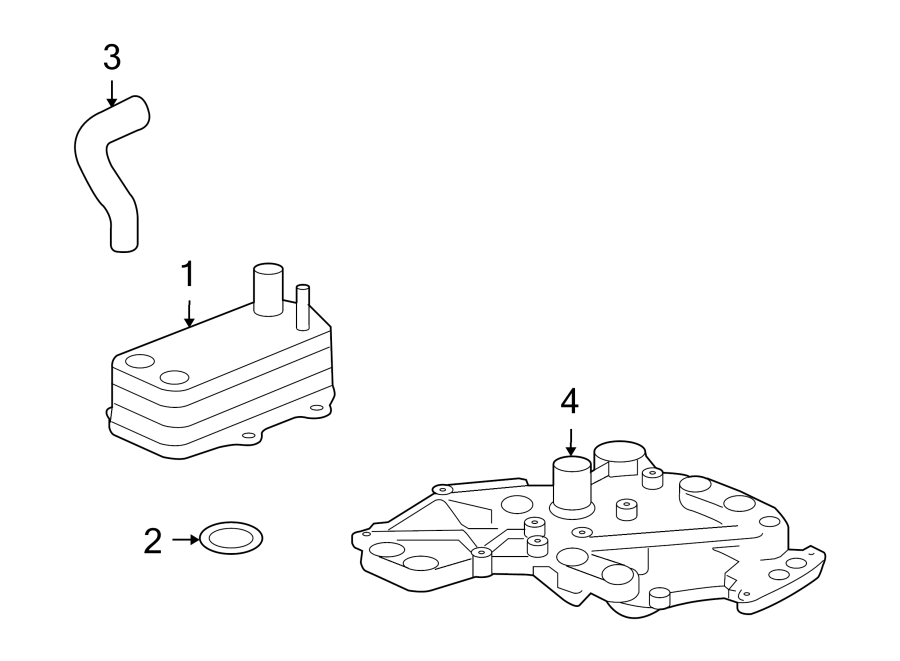 Diagram OIL COOLER. for your 2009 Porsche Cayenne   