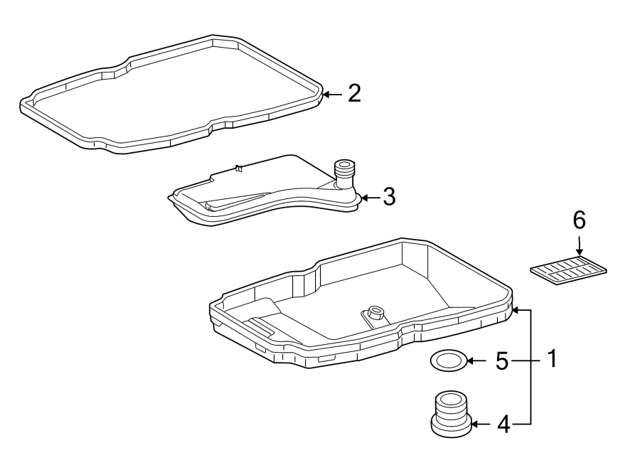 Diagram TRANSMISSION COMPONENTS. for your Porsche Cayenne  