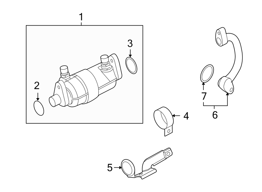 Diagram COOLER BOX. for your 2005 Porsche Cayenne  S Sport Utility 