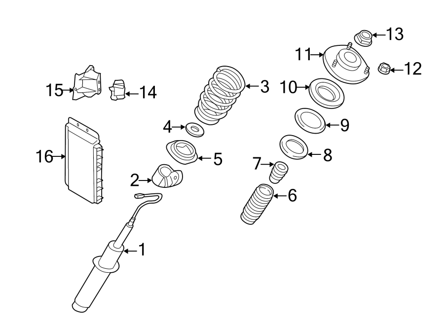 Diagram FRONT SUSPENSION. STRUTS & COMPONENTS. for your Porsche Cayenne  