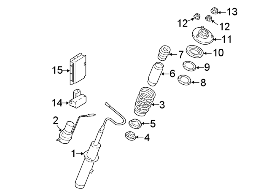 Diagram Front suspension. Struts & components. for your 2018 Porsche 911   