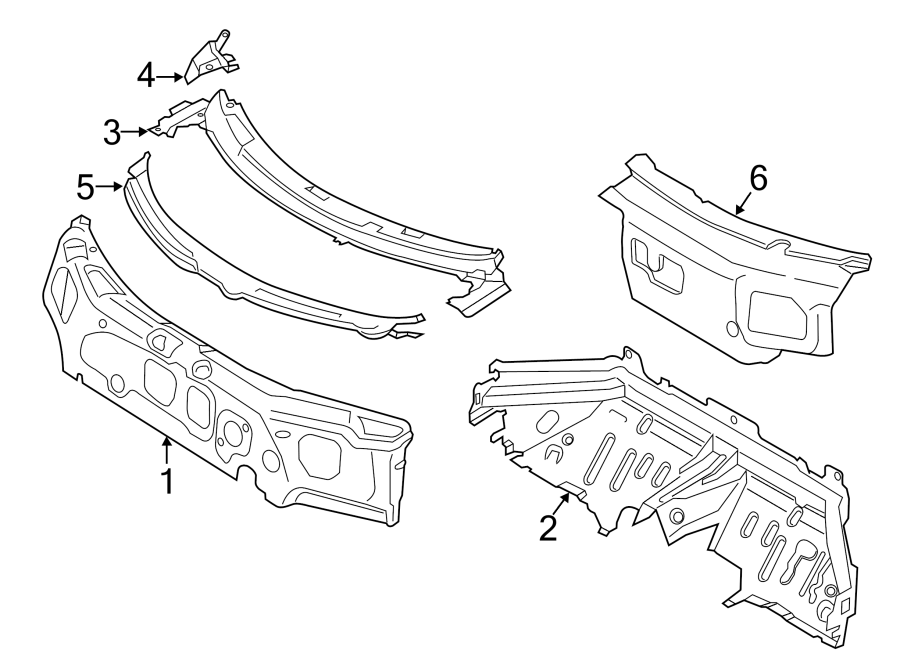 Diagram COWL. for your 2018 Porsche Cayenne  S E-Hybrid Platinum Edition Sport Utility 