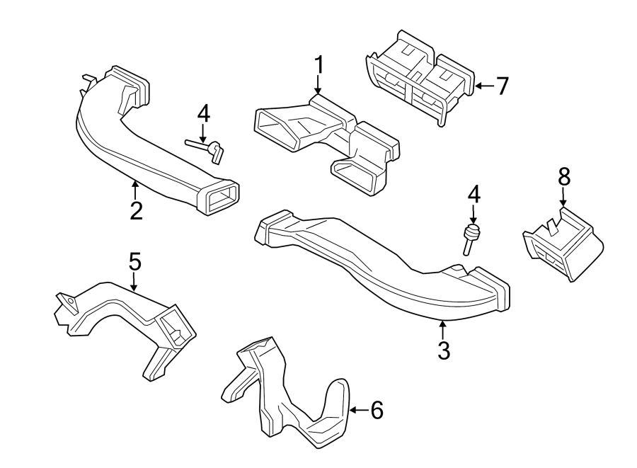 Diagram INSTRUMENT PANEL. DUCTS. for your 2014 Porsche Cayenne   