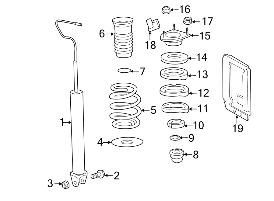 REAR SUSPENSION. STRUTS & COMPONENTS.