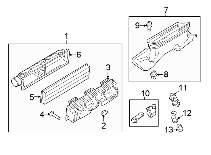 Diagram AIR INTAKE. for your 2018 Porsche 718 Boxster   