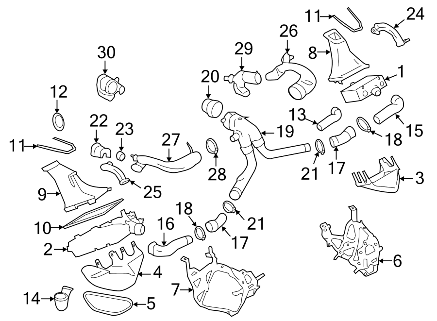 Diagram INTERCOOLER. for your 2021 Porsche Taycan   