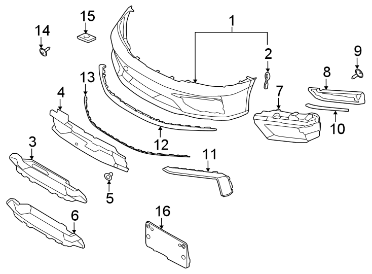 2Front bumper. Bumper & components.https://images.simplepart.com/images/parts/motor/fullsize/6938025.png