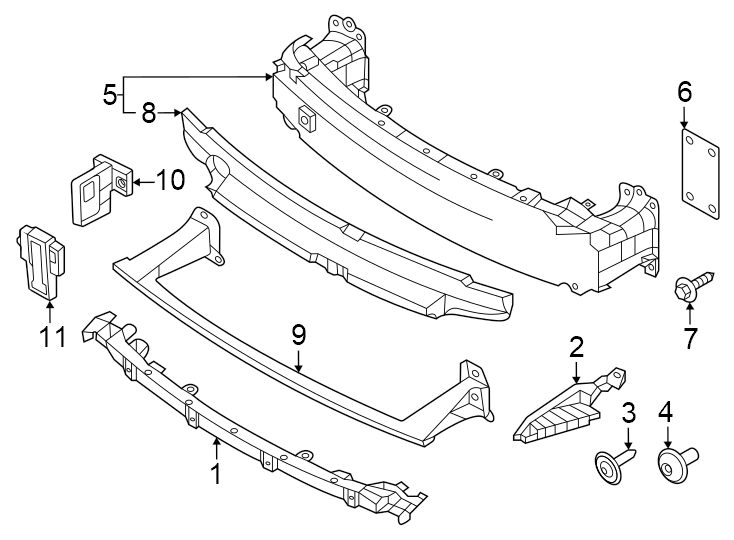 10Front bumper. Bumper & components.https://images.simplepart.com/images/parts/motor/fullsize/6938036.png