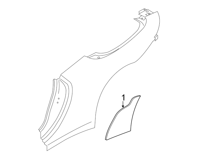 1Quarter panel. Exterior trim.https://images.simplepart.com/images/parts/motor/fullsize/6938606.png