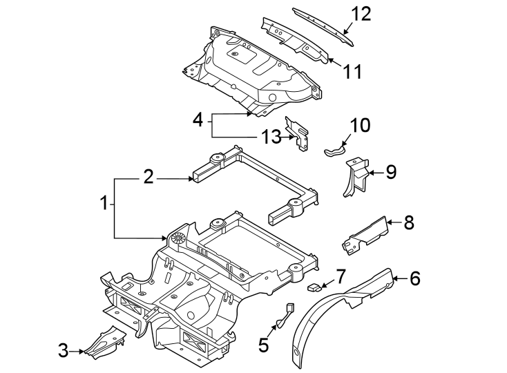 Rear body & floor.