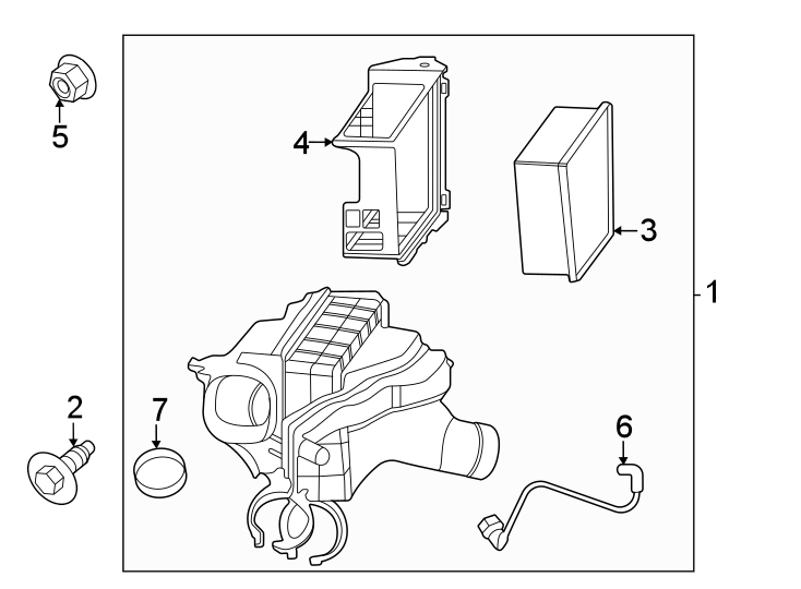 Diagram Air intake. for your 2014 Porsche Cayenne  GTS Sport Utility 