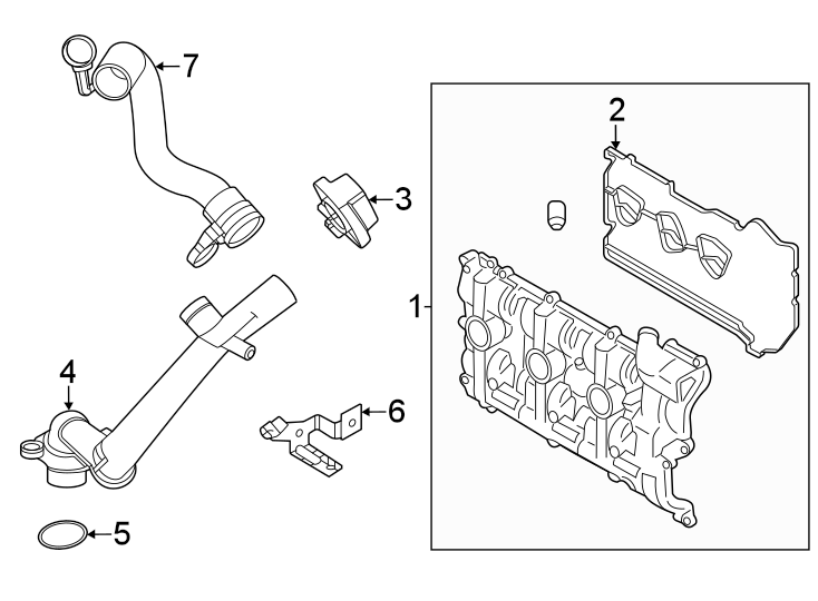 Diagram Valve & timing covers. for your Porsche