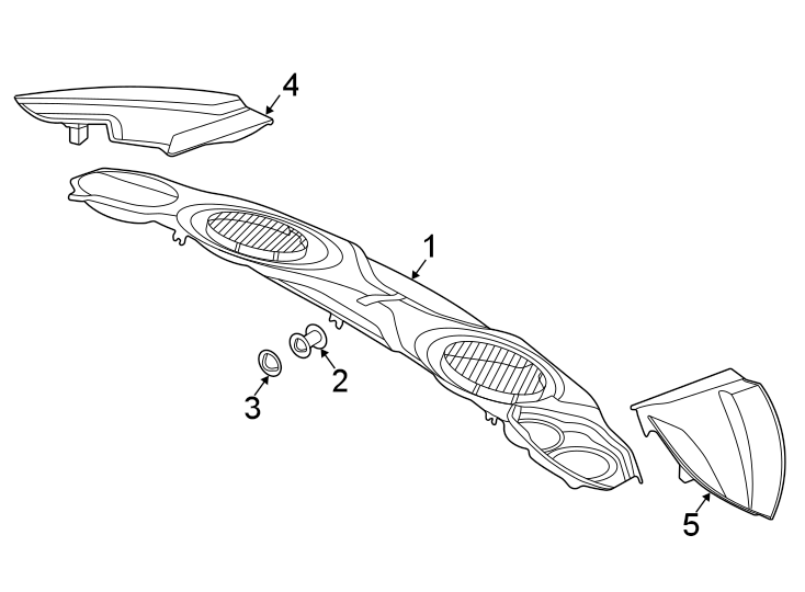 Diagram Engine appearance cover. for your 2023 Porsche Cayenne   