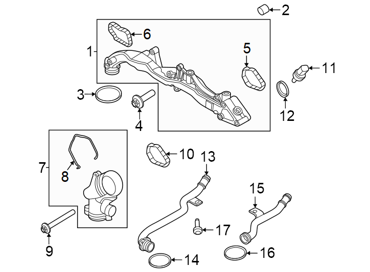 Diagram Hoses & lines. for your 2019 Porsche Macan   